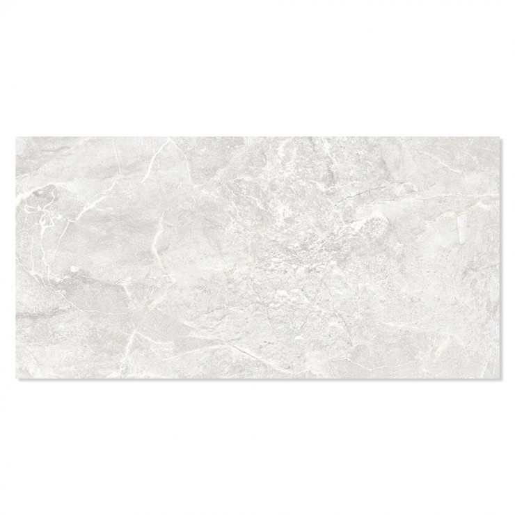 Marmor Klinker Milan Ljusgrå Blank 60x120 cm-0